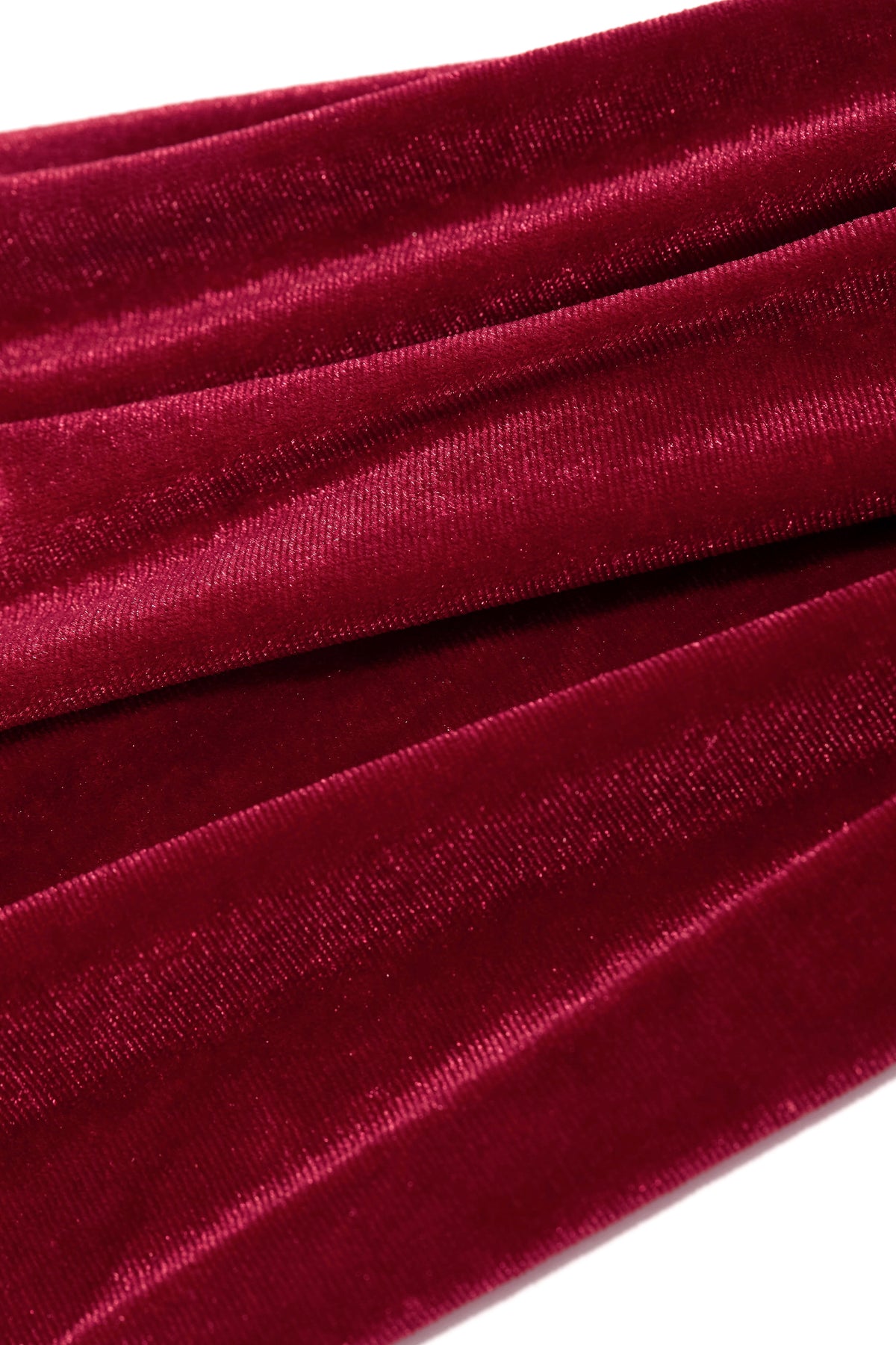 So Tempting Faux Velvet Gloves - Red
