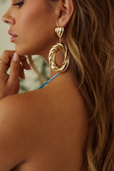 Nala Dangle Statement Earring - Gold