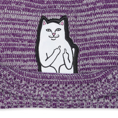 Lord Nermal Marled Beanie (Dark Purple) - Four Street