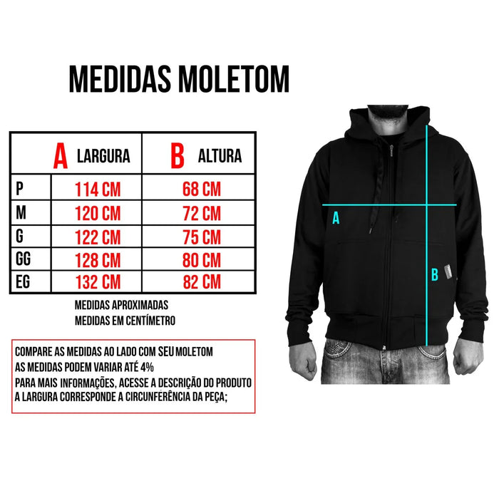 Moletom de Zíper Capuz - Handsome - Four Street