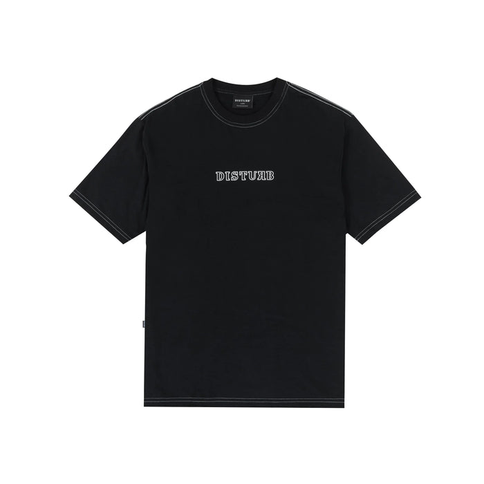 Outline Logo T-Shirt in Black - Four Street